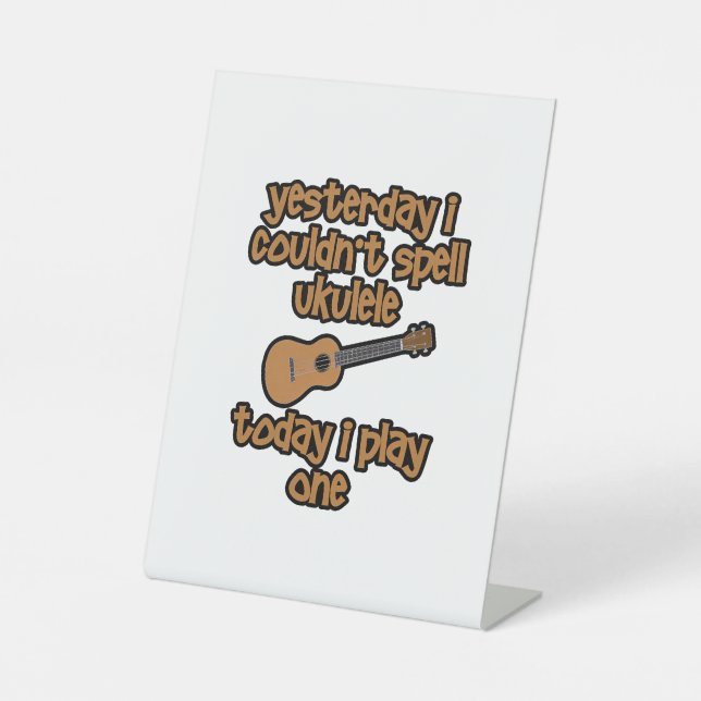 Expositor En L Ukelele Original Divertido (Anverso)