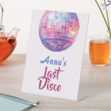 Última disco Bachelorette | Rótulo Pedestal
