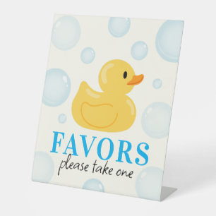 Expositor En L Un afortunado pato favorece la fiesta de cumpleaño