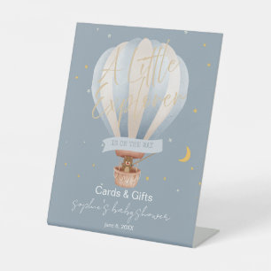 Expositor En L Un pequeño Explorador tarjetas de globo aerostátic