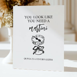 Expositor En L Un poco más viejo Martini Birthday Party Bar