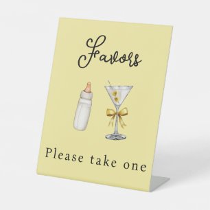 Expositor En L Un Tini Uno Amarillo Favoritos Martini Baby Shower