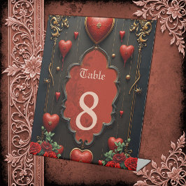 Expositor En L Un toque gótico, corazones y conexión eterna.