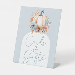 Expositor En L Una Calabaza Cae Las Tarjetas De Baby Shower Y Los