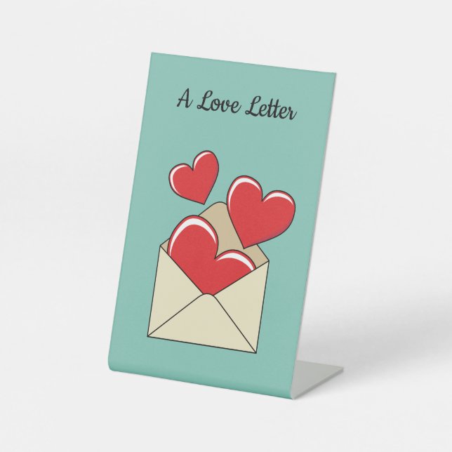 Expositor En L Una carta de amor | Añadir el texto (Anverso)