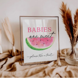 Expositor En L Una En Un Rótulo Melón De Melón Los Bebés Son Dulc