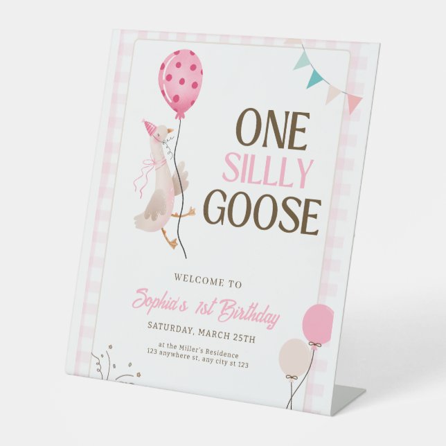 Expositor En L Una invitación de un ganso tonto, cumpleaños númer (Anverso)