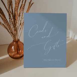 Expositor En L Unas increíbles tarjetas de Baby Shower azules y u