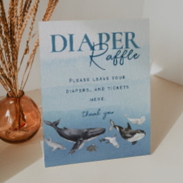 Expositor En L Under the Sea Ocean Diaper Raffle Baby Shower
