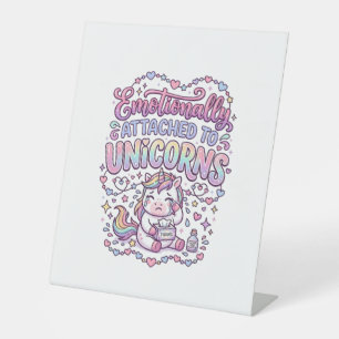 Expositor En L Unicornio Emocionalmente Apegado a Unicornios Orig