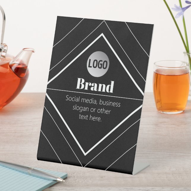 Expositor En L Upload Your Logo & Customizable Text Design (In Situ)