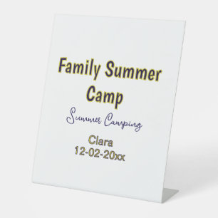 Expositor En L Vacaciones de camping familiar personalizadas agre