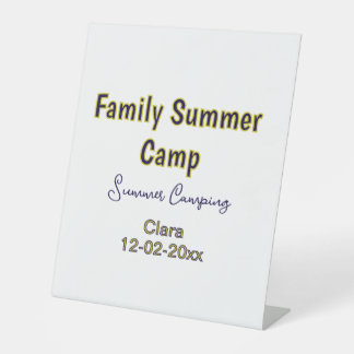 Expositor En L Vacaciones de camping familiar personalizadas agre