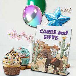 Expositor En L Vaquero en tarjetas y regalos de la fiesta de cump