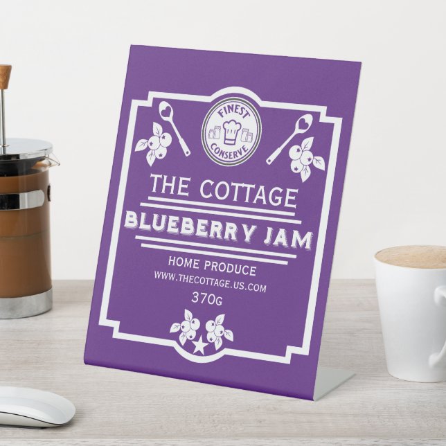 Expositor En L Vendedor de mermelada de Blueberry (In Situ)