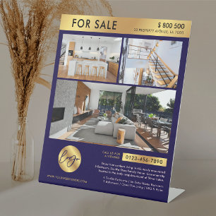 Expositor En L Venta De Bienes Inmobiliarios De Collage de fotos