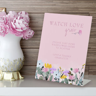 Expositor En L Ver Amor Crecer las semillas de flores silvestres