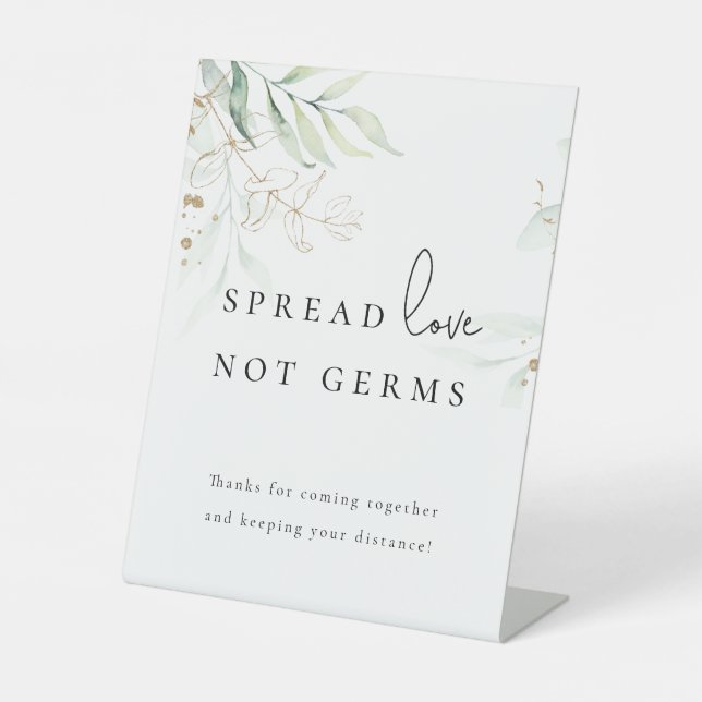 Expositor En L  Verdor Estación de Boda moderno (Anverso)