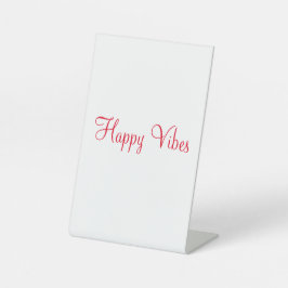 Expositor En L Vibes felices rojas vacaciones simple y mínima cal