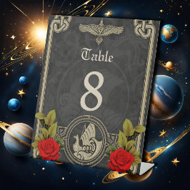 Expositor En L Viking místico encanto con elegantes nudos celtas.