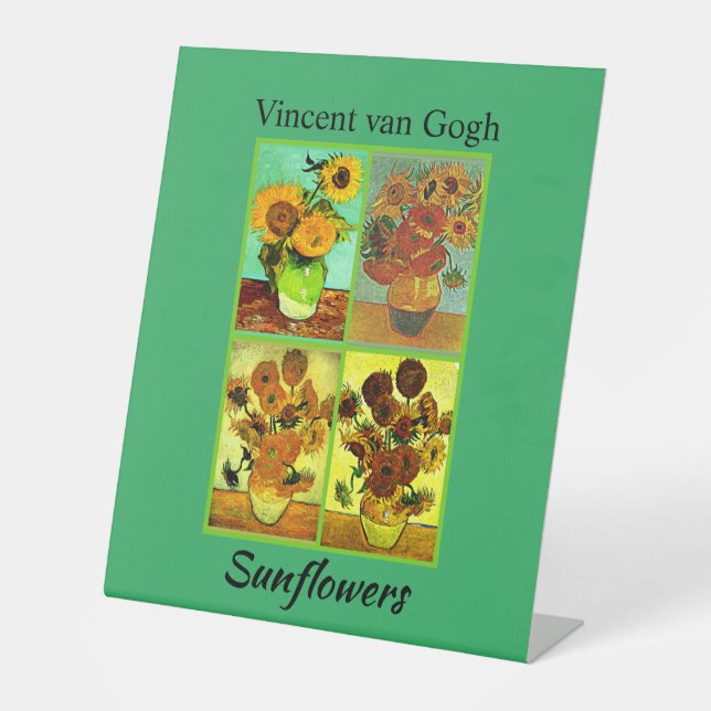 Expositor En L Vincent van Gogh, Sunflowers, (Anverso)