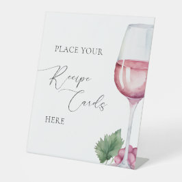 Expositor En L Vino antes de Votos Tarjetas de Recetas para Desay