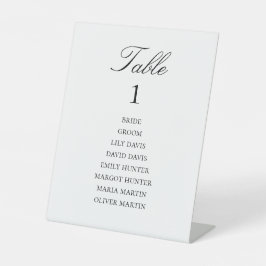 Expositor En L Vintage Elegant Wedding Table Number