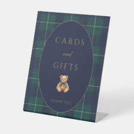 Expositor En L Vintage Polo Teddy Bear Cards and Gifts Sign