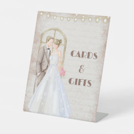 Expositor En L Vintage Rustic Watercolor Romantic String Lights