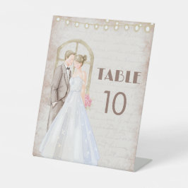 Expositor En L Vintage Rustic Watercolor Romantic String Lights