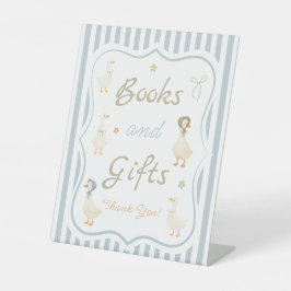 Expositor En L Vintage Silly Goose Baby Shower Books and Gifts