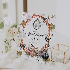Expositor En L Vintage Spooky Cottagecore Halloween Potion Bar