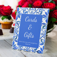 Vintage Talavera azules azules regalos de boda esp