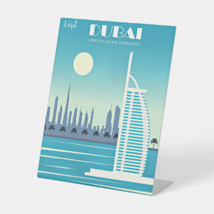 Expositor En L Visitar afiche de viajes de Dubai