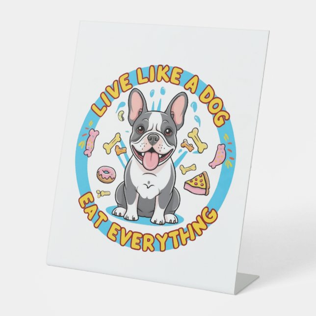 Expositor En L Vivir como un perro come todo (Anverso)