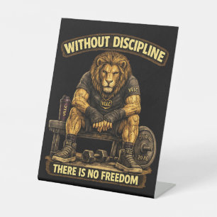 Expositor En L VLLC Without Discipline There Is No Freedom Gym