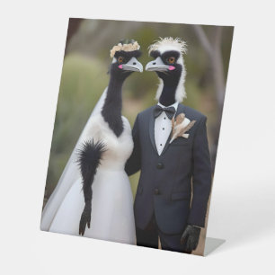 Expositor En L "Votos emplumados: Una unión matrimonial Emu-tiful
