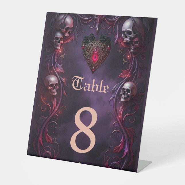 Expositor En L Vows Beyond the Veil – Gothic Wedding Art (Anverso)