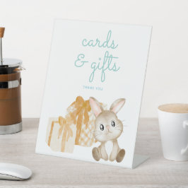 Expositor En L Watercolor Bunny Baby Shower Gifts and Cards