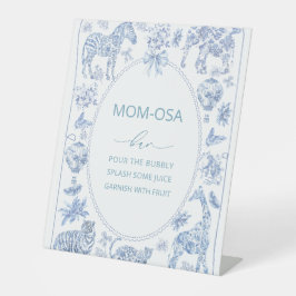 Expositor En L Watercolor elegante toile safari vintage chinoiser