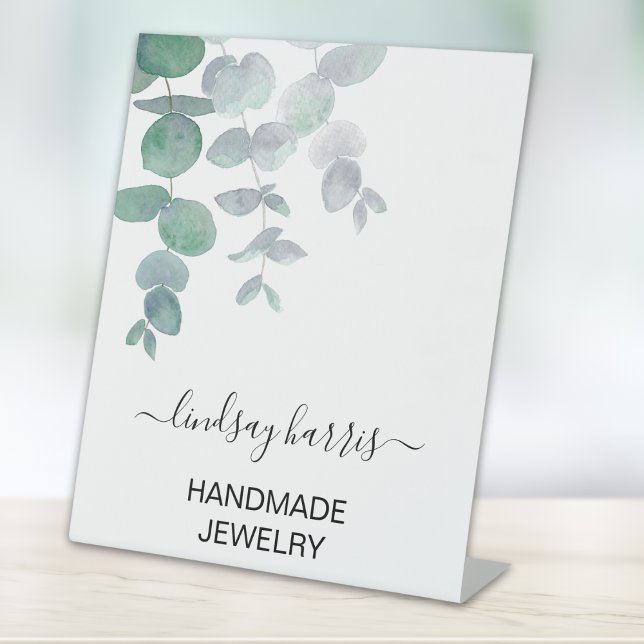 Expositor En L Watercolor Eucalyptus Jeweler (Subido por el creador)