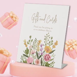 Expositor En L Watercolor Flor silvestre Regalos & Tarjetas Ducha