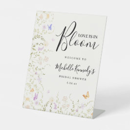 Expositor En L Watercolor Floral Love Is In Bloom Bridal Shower 