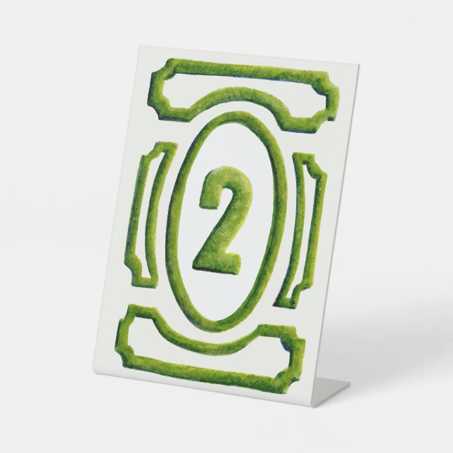 Expositor En L Watercolor Garden Hedge Table 2 (Anverso)