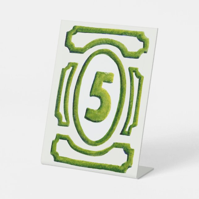 Expositor En L Watercolor Garden Hedge Table 5 (Anverso)