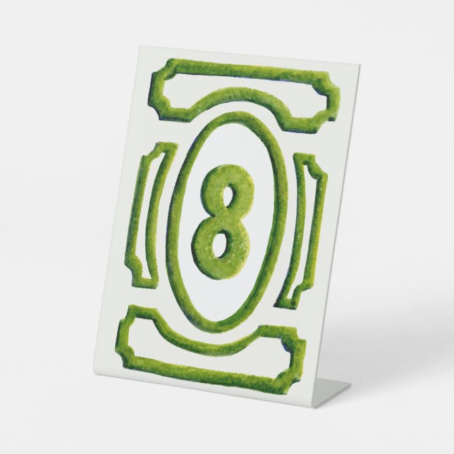 Expositor En L Watercolor Garden Hedge Table 8 (Anverso)