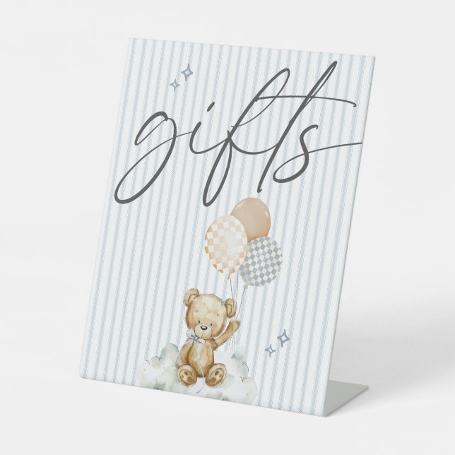 Expositor En L We Can Bearly Wait Teddy Bear GIFTS Baby Shower (Anverso)