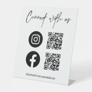 Expositor En L Web de negocios de código QR Medios sociales Escan