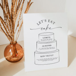 Expositor En L Wedding Cake Tier Flavor Description Pedestal Sign