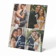 Wedding Custom Pedestal Sign – Personalized Displa